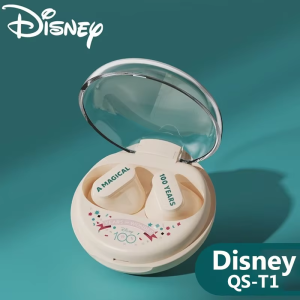 Disney 100 Anniversary Earbuds - Choice Disney QS-T1 Earphone Bluetooth 5.3 Wireless Headphones Low Latency Earbuds HIFI Stereo Sound 100th Anniversary Model ( Random Color )