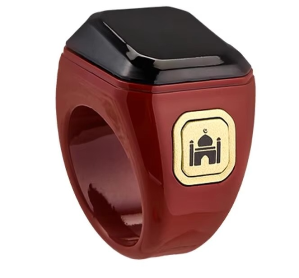Muslim Smart Ring Islamic Gifts Electronic Tally Zikr Counter Digital Tasbeeh Ring Qibla Zikr Ring - Smart Tasbih Zikr Ring, Muslim Prayer, Prayer timing reminder - Random Color - Image 3