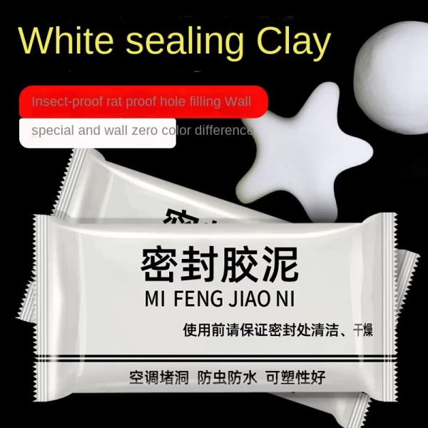 Wall Hole Sealant Strong Adhesive Diy Sealant Clay Air Conditioning Hole Repair Cream Mud - Sealant Mud, Clay Repair Glue Pipe Sealing Fireproof Caulking Repair Mud Hole, Hole Filler - 01 PCs - Image 9