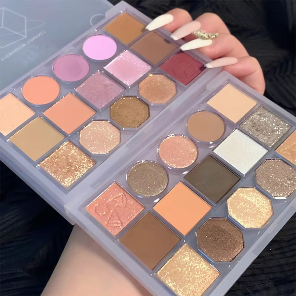 Biya Makeup High Pigmented Eyeshadow Palette Makeup Cosmetics 15 Colors Powder Glitter Eyeshadow Palette - Image 11