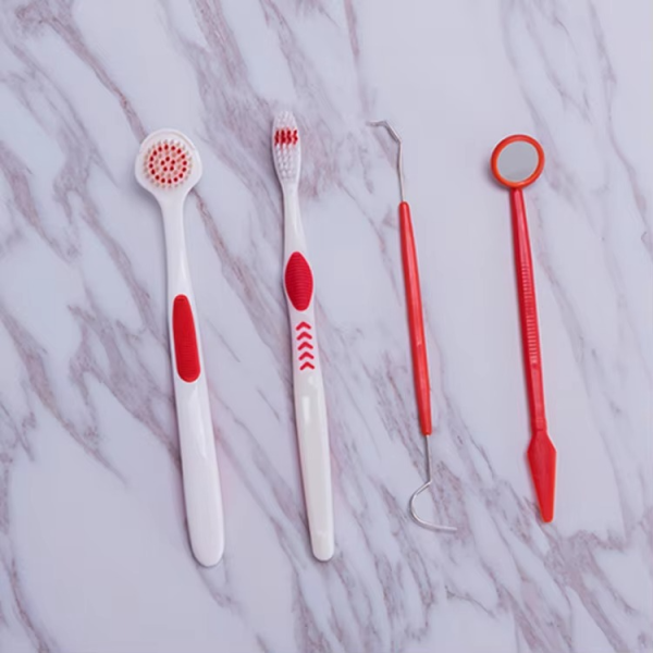 Oral Care Brush Kit 4 in 1 | Best Quality Oral Care Kit 04 PCs - Oral Hygiene Oral Care ( Random Color ) - Image 5