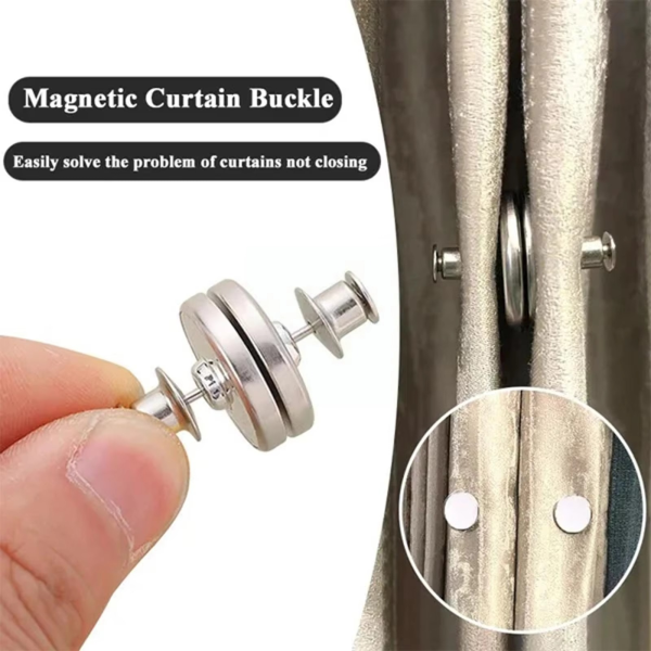 Curtain Pins, Curtain Tiebacks, Magnetic, Gap Resistant, Lace | Curtains, Curtain Accessories, Fasteners | Curtains Button Magnet - Image 10