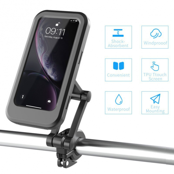 Waterproof Magnetic Bicycle Mobile Phone Holder – 360° Rotation - Image 12