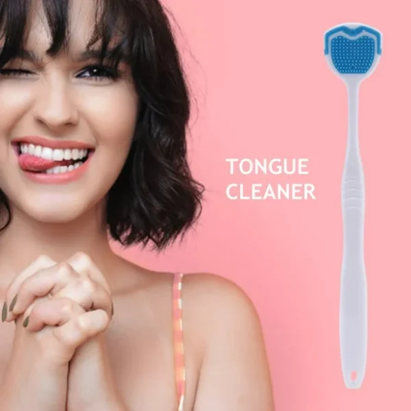 Tongue Cleaner Brush with Soft Silicone Bristles – Oral Hygiene Tool for Fresh Breath & Bacteria Removal -  Tongue Cleaner - Tongue Scraper - Bad Breath Remover - Random Color - Image 5