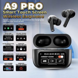 Black Airpods with Long-Lasting Battery & Active Noise Cancellation - 1 Pcs