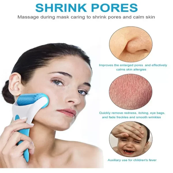 MARZAHAR Ice Roller for Face & Eye Puffiness Relief, Cold Gel Ice Face Roller Massager - Ice Roller Cool Roller For Face Eye Body Facial Shaping Anti Wrinkle Ice Roller Massager Smooth Skin ( Random Color ) - Image 8
