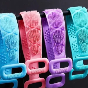 1 PC's Silicone Back Scrubber Bath Belt, Bath Scrubber (random Color) (70 cm)