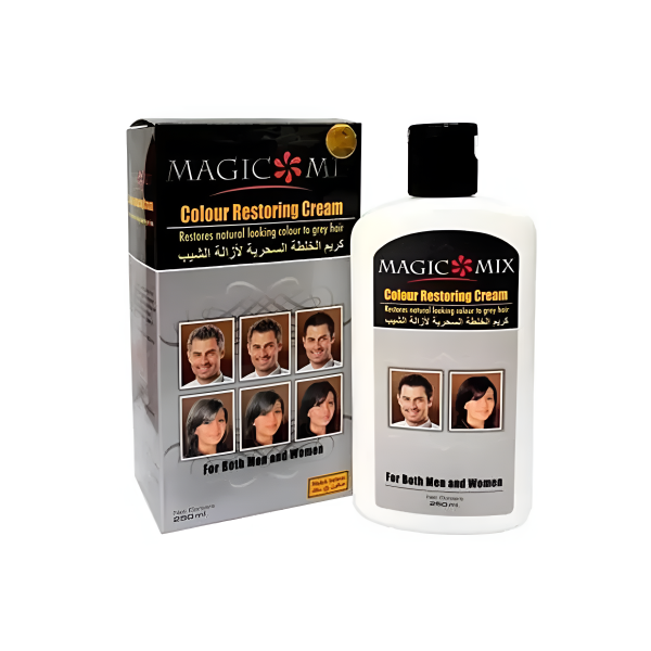 Magic Mix Colour Restoring Cream – Natural Black Hair Treatment, 250ml | Restores Natural Hair Color & Shine, Easy Application, No Harsh Chemicals - Image 3