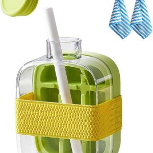 My Crush Cup Ice Cube Tray, Water Bottle Ice Cube Tray, Cool Summer Ice Cube Cup, Upgraded Ice Cube Bottle, Reusable Press-to-Cold Ice Cube Hydration - 500ml - Random Color