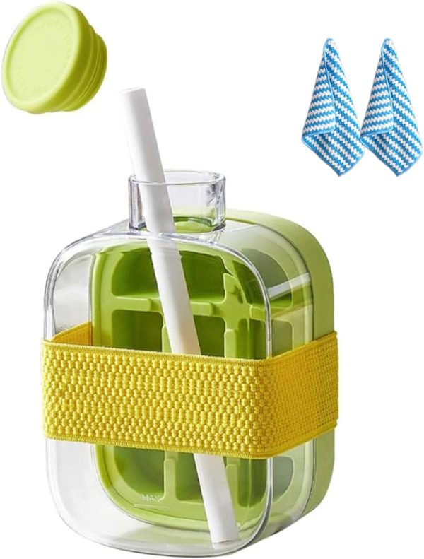 My Crush Cup Ice Cube Tray, Water Bottle Ice Cube Tray, Cool Summer Ice Cube Cup, Upgraded Ice Cube Bottle, Reusable Press-to-Cold Ice Cube Hydration - 500ml - Random Color