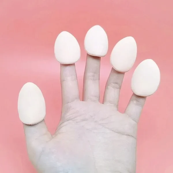 12pcs Mini Finger Powder Puff Set Air Cushion Sponge Concealer Foundation Makeup - Image 9