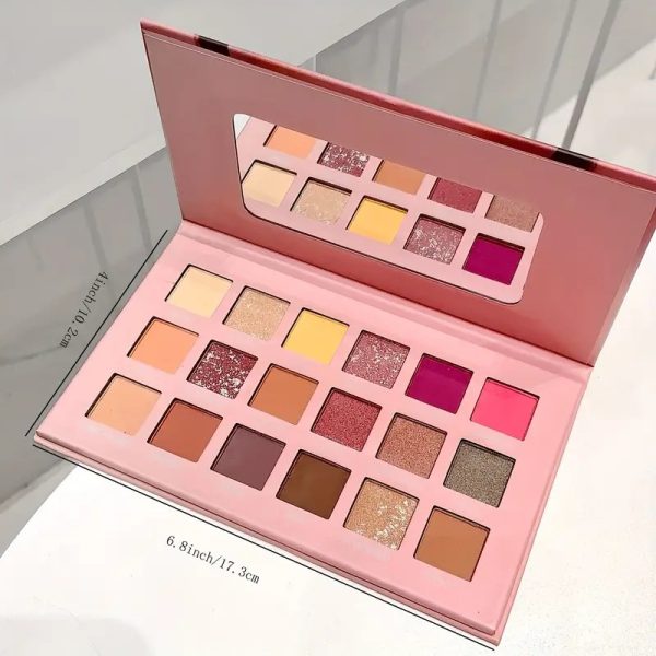18 Colors eyeshadow pallete Glitter Makeup Matte Eye shadow make up palette - Image 10