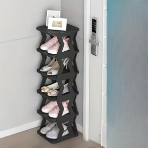 6 Floor Shoe Rack - 6 Tier Shoe Rack - Shoe Rack- Unique X Design Shoe Rack- High Quality - Without Box