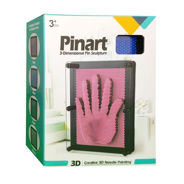 Pinart 3-Dimensional Pin Sculpture 3D Pin Art Impressions Sculpture Play Toy - Pin-art 3D Sculpture - Multi-Color - Image 6