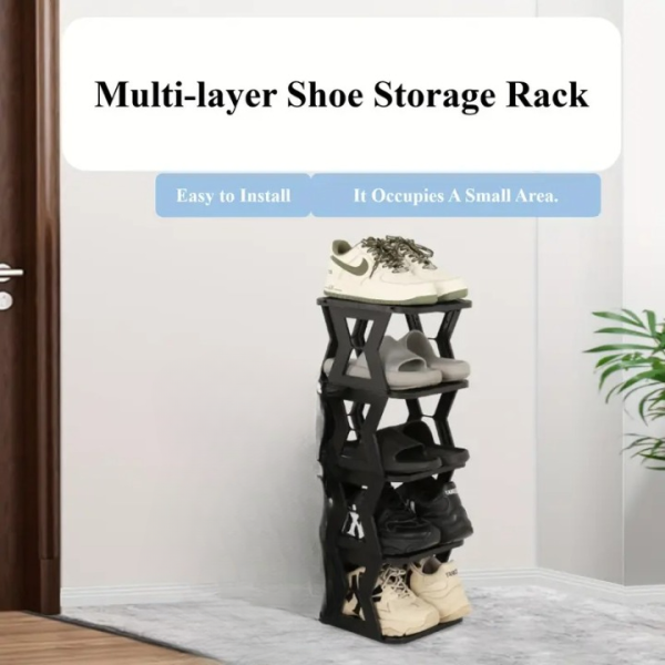 Shoe Rack High Quality - Unique X shaped Shoe Rack 5 floors - 5 Tier Shoe Rack - Without Bo - Image 5