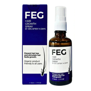 FEG PLUS Beard & Hair Growth Serum Spray Powered by Nature for Visible Results | Best Quality Hair Growth Spray - Hair Serum - 50 ml