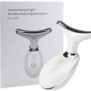 ES-1081 Massager Intense Pulsed Light Wrinkles Reducing Instrument - ESX - Anti Ageing & Reduces Puffiness | Face Massager For Fine Line & Wrinkles - Random Color 