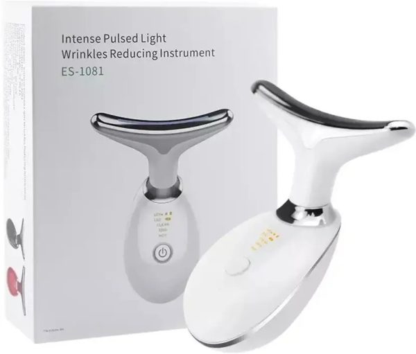 ES-1081 Massager Intense Pulsed Light Wrinkles Reducing Instrument - ESX - Anti Ageing & Reduces Puffiness | Face Massager For Fine Line & Wrinkles - Random Color 