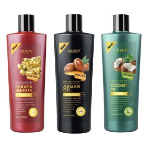 Pack Of 01 - Lichen Professional Shampoo Set 400ml – Keratin, Rice Water, Coconut, Peppermint, Red Onion, Argan Oil