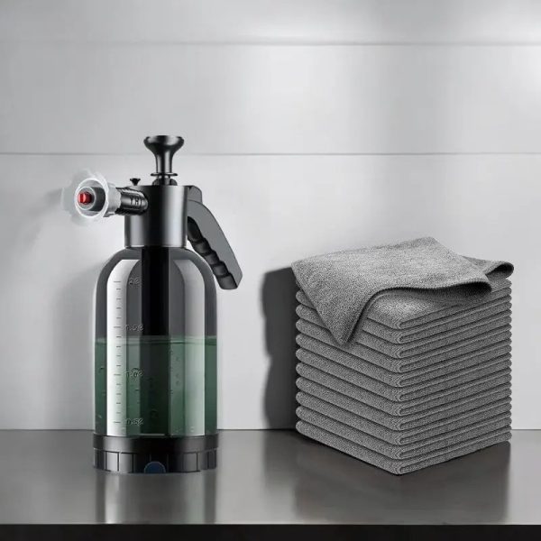 Hand Pump Foam Car Wash Sprayer Bottle Air Pressure Sprayer Car Cleaning Tools Gardening Spray Bottle Air Pump Watering Bottle - Black Color - Image 4