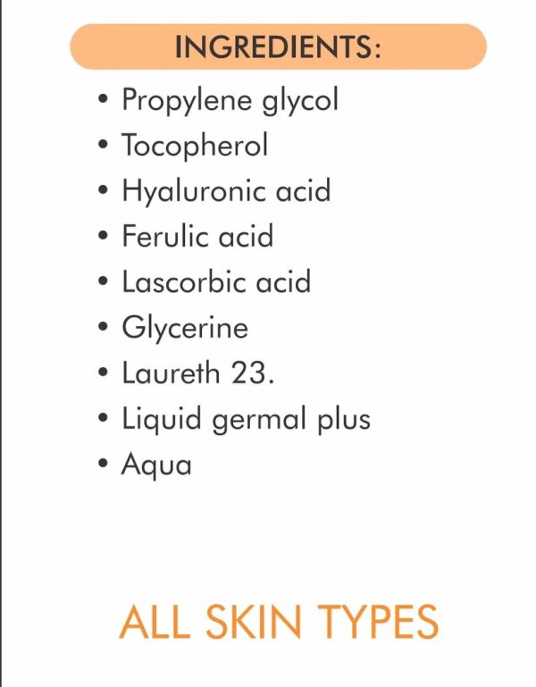 Vitamin C Serum for Face Glowing & Dark Spots | Gluta White Vitamin C 16% Serum | Best Quality Skin Care Serum | Serum For Glowing Serum - 30 ml - Image 7