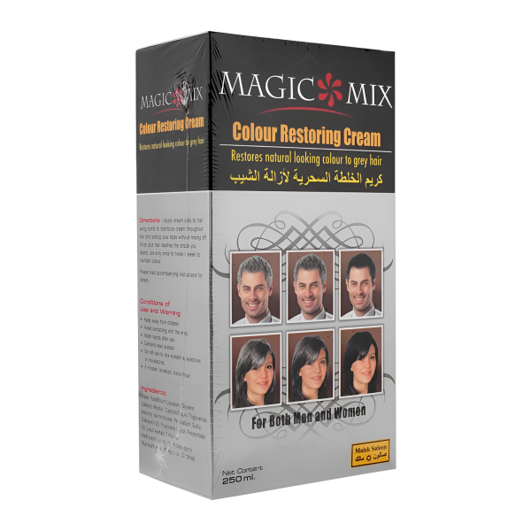 Magic Mix Colour Restoring Cream – Natural Black Hair Treatment, 250ml | Restores Natural Hair Color & Shine, Easy Application, No Harsh Chemicals - Image 2