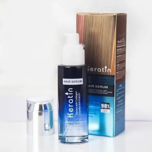 Keratin Hair Serum with Collagen & Morocco Oil 80 ml | Intensive Treatment for Damaged Hair Professional Salon Formula for Moisturizing, Smoothing, Nutrition, and Shine | Hair Keratin Serum 
