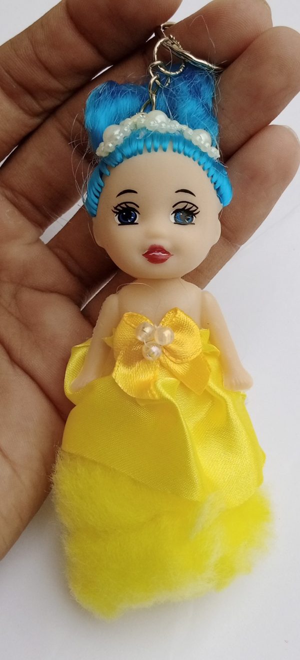 1Pcs Beautiful  Baby Doll Keychain/Keyring for Girls & Womr Bike, Car, Bag & Handbag Accessories  (Random coloen, fors) - Image 6