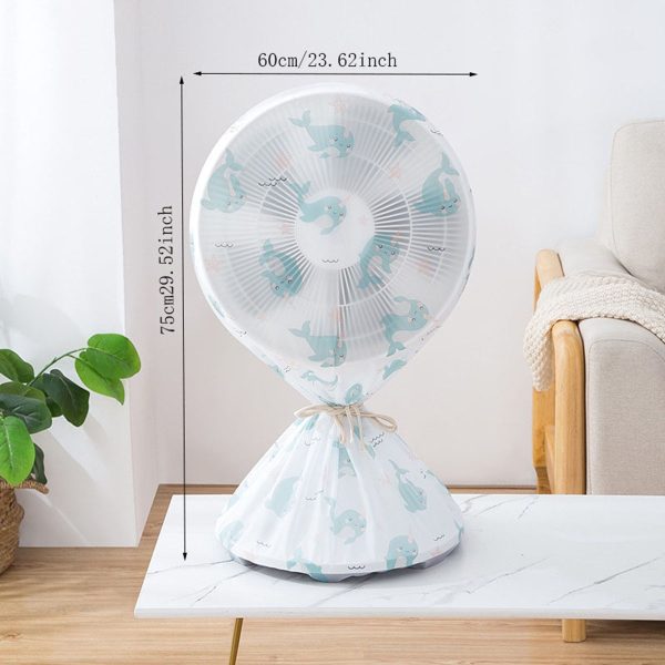 High Quality Dustproof All-inclusive Electric Fan Dust Cover Household Floor Fan Cover Protective Cover Stand Fan - 01 PCs - Random Print - Image 7