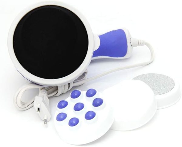 4 in 1 Relax & Spin Tone Vibration Electric Massager | Electronic Relax & Spin Body Massager With Different Heads ( Random Color ) - Image 7