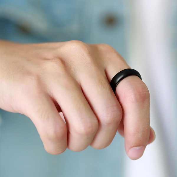 01 PCs Magnetic Health Ring – Pain Relief & Blood Flow Booster Ring | Ring For Improve Health - Blood Flow Booster - Ring For Boost Blood Flow - Black Color - Image 2