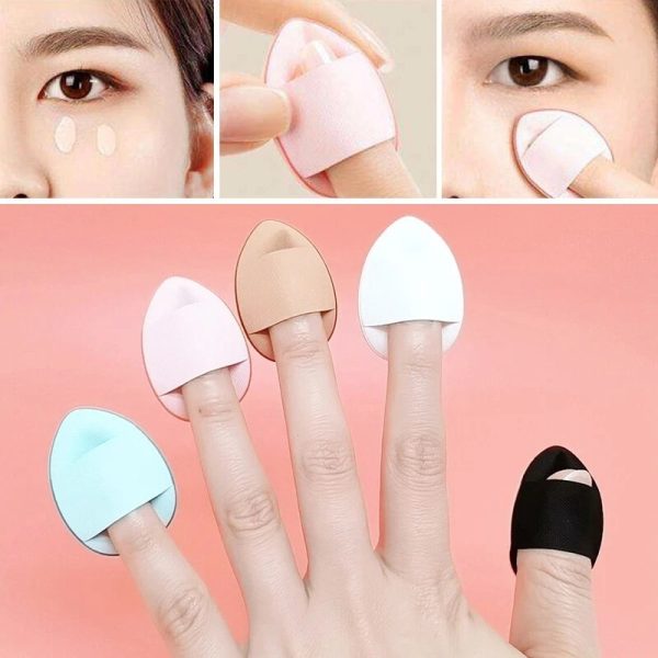 12pcs Mini Finger Powder Puff Set Air Cushion Sponge Concealer Foundation Makeup - Image 7