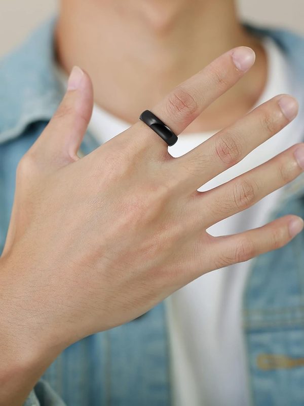 01 PCs Magnetic Health Ring – Pain Relief & Blood Flow Booster Ring | Ring For Improve Health - Blood Flow Booster - Ring For Boost Blood Flow - Black Color - Image 3