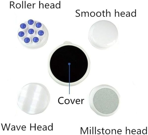 4 in 1 Relax & Spin Tone Vibration Electric Massager | Electronic Relax & Spin Body Massager With Different Heads ( Random Color ) - Image 9
