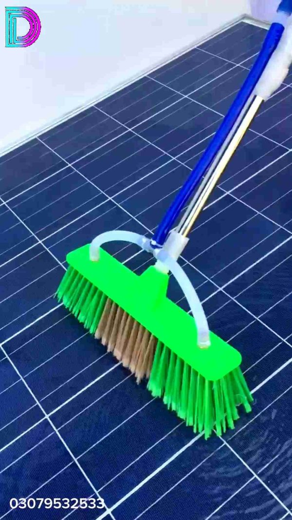 6ft Extendable  Steel Solar Panel Cleaning Brush with Water Flow System Long Reach Rod, Soft Bristle Head for Streak-Free, Efficient Solar Panel Maintenance | Solar Panel Cleaning Brush (Without Box) - Image 6