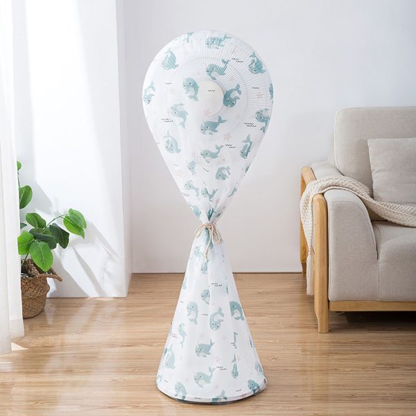 High Quality Dustproof All-inclusive Electric Fan Dust Cover Household Floor Fan Cover Protective Cover Stand Fan - 01 PCs - Random Print - Image 6