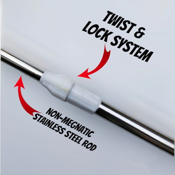 6ft Extendable  Steel Solar Panel Cleaning Brush with Water Flow System Long Reach Rod, Soft Bristle Head for Streak-Free, Efficient Solar Panel Maintenance | Solar Panel Cleaning Brush (Without Box) - Image 5