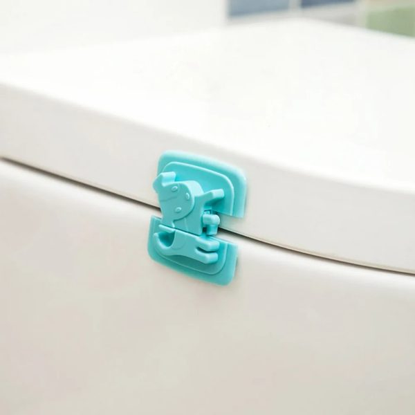 01 PCs Cute Dog Shape Cartoon Cabinet Door Child Safe Lock Refrigerator Toilet Baby Safety Tools | Refrigerator Lock | Lock For Cabinet - Random Color - Image 16