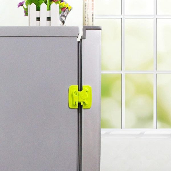 01 PCs Cute Dog Shape Cartoon Cabinet Door Child Safe Lock Refrigerator Toilet Baby Safety Tools | Refrigerator Lock | Lock For Cabinet - Random Color - Image 7
