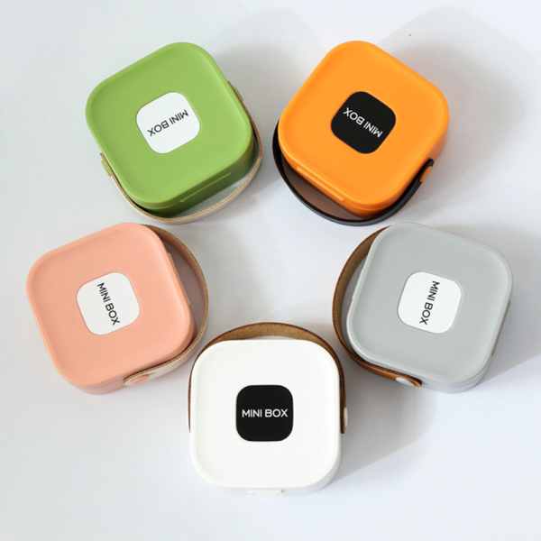 Jewelry Organizer Box | Portable Jewelry Storage Box | Sleek | Portable | Multi-Functional Travel Jewelry Organizer | Durable | Compact Ring | Necklace | Earring Storage Boxes With Mirror | For Travel | Home | Gift Option - Random Color  - Image 4