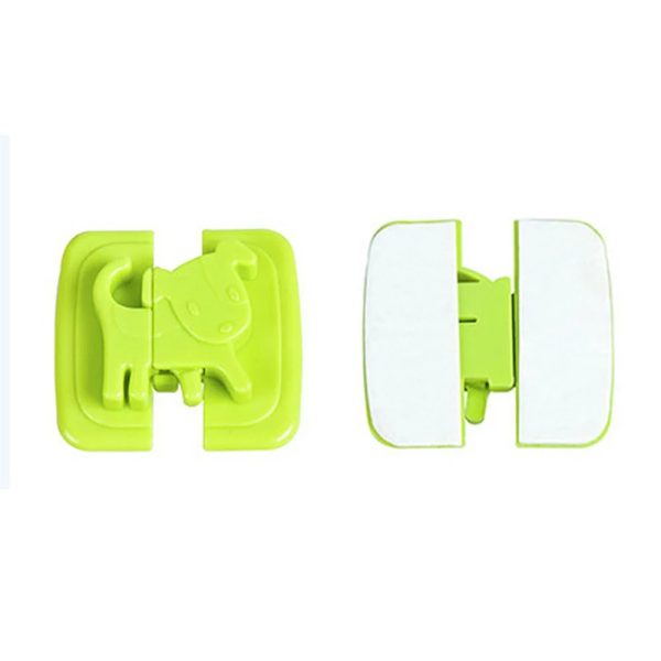 01 PCs Cute Dog Shape Cartoon Cabinet Door Child Safe Lock Refrigerator Toilet Baby Safety Tools | Refrigerator Lock | Lock For Cabinet - Random Color - Image 15