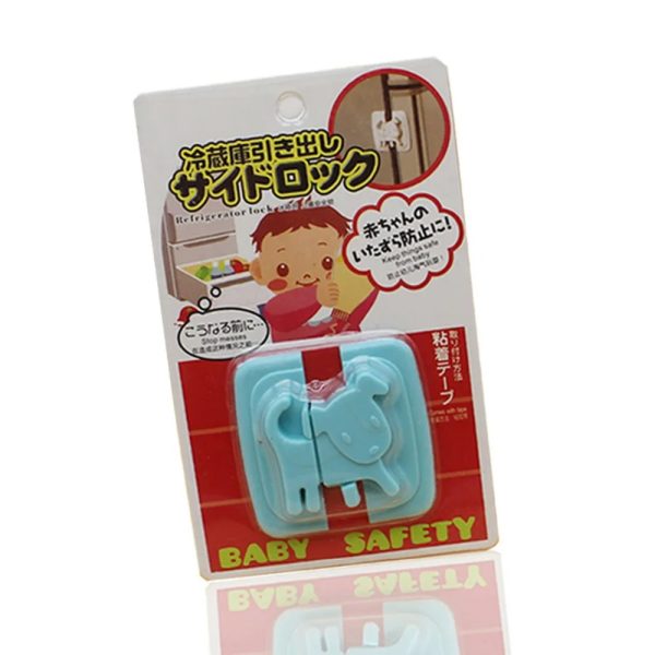 01 PCs Cute Dog Shape Cartoon Cabinet Door Child Safe Lock Refrigerator Toilet Baby Safety Tools | Refrigerator Lock | Lock For Cabinet - Random Color - Image 12
