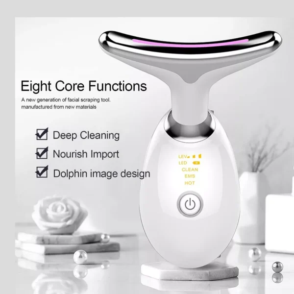 ES-1081 Massager Intense Pulsed Light Wrinkles Reducing Instrument - ESX - Anti Ageing & Reduces Puffiness | Face Massager For Fine Line & Wrinkles - Random Color  - Image 11