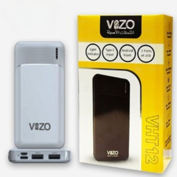 VHT-12 – 10,000mAh Full-Size Power Bank | Vizo VHT-12 Power Bank | Best Quality Power Bank Vht12 - Android Power Bank - Random Color - Image 3