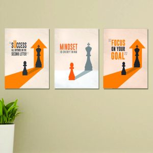 Set of 3 Wall Art Wooden Phototile Frames for Wall Decor