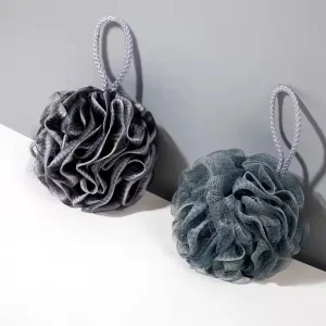 (1 pcs)Soft Mesh Bath Sponge – Exfoliating Body Scrubber Random color - Extra Soft Body Loofah Bath Sponge – Gentle Exfoliating Shower Pouf for Radiant, Smooth Skin – Mesh Shower Scrubber for Men & Women - Random Color