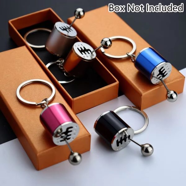 Car Gearbox Manual Transmission Lever Keychain – Metal Pendant Keyring | Key-Chain For Bikes & Cars - Random Color - Image 3