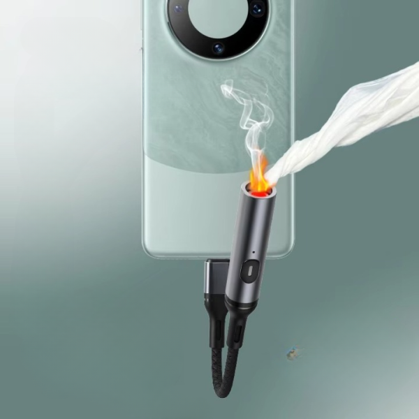 Windproof Mobile Phone Charging Lighter – Outdoor USB Cigarette Lighter for Smartphones With Box - Image 9