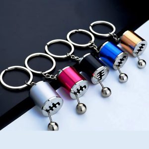 Car Gearbox Manual Transmission Lever Keychain – Metal Pendant Keyring | Key-Chain For Bikes & Cars - Random Color