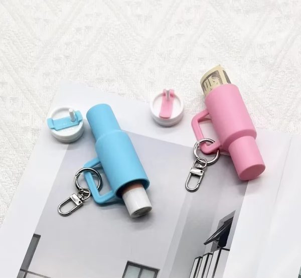 Colorful Mini Stanley Tumbler Keychain – Cute Miniature Tumbler Charm for Handbags, Backpacks & Car Keys – Portable Stanley Cup Keychain Accessory -Random color | Key Chain | Stanley Keychain - Image 6